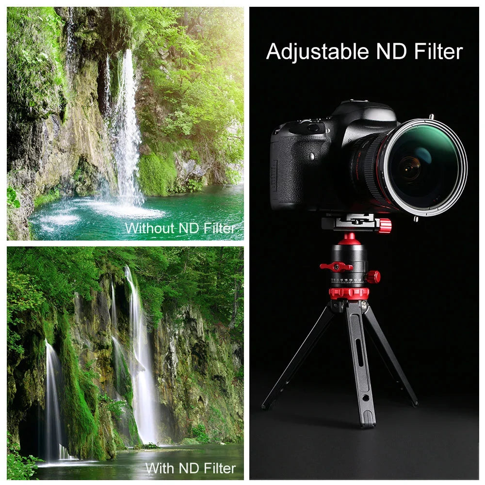 K&F CONCEPT 67mm 2-in-1 Variable Adjustable Filter Neutral Density Fader 5-Stop ND2-ND32 and CPL Circular Polarizing Filter Ultra-thin with Cleaning Cloth for Camera Lens