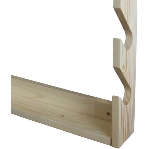 Rush Creek Creations Realtree Solid Pine 4 Gun Wall Rack with Hidden Hardware - Handcrafted - Long-lasting