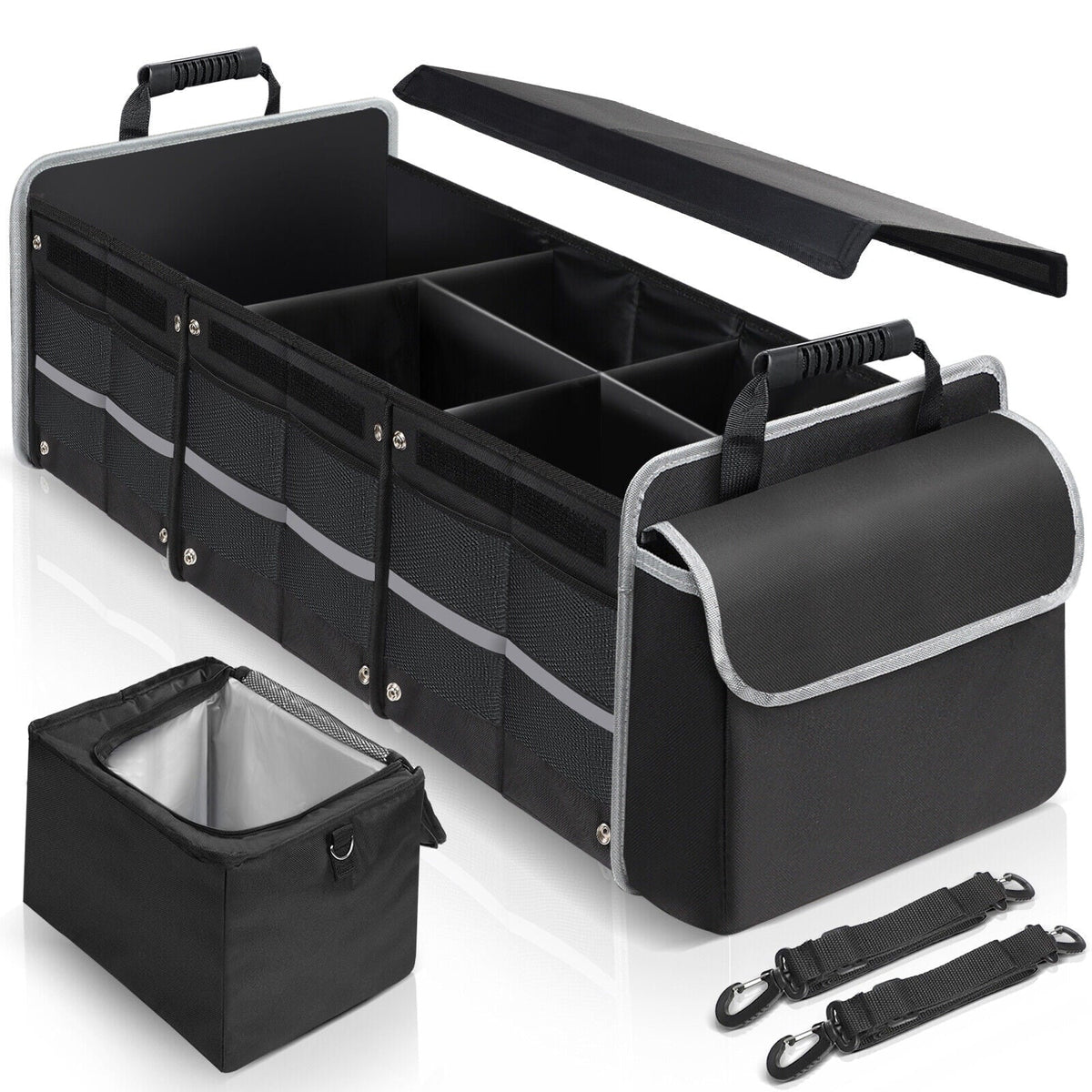 Car Trunk Organizer Multi Compartment Cargo Storage Container for SUV Truck US