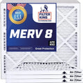 Filter King 9x36x1a Air Filter | 4-PACK | MERV 8 HVAC Pleated A/C Furnace Filters | MADE IN USA | Actual Size: 9 x 36 x .75"