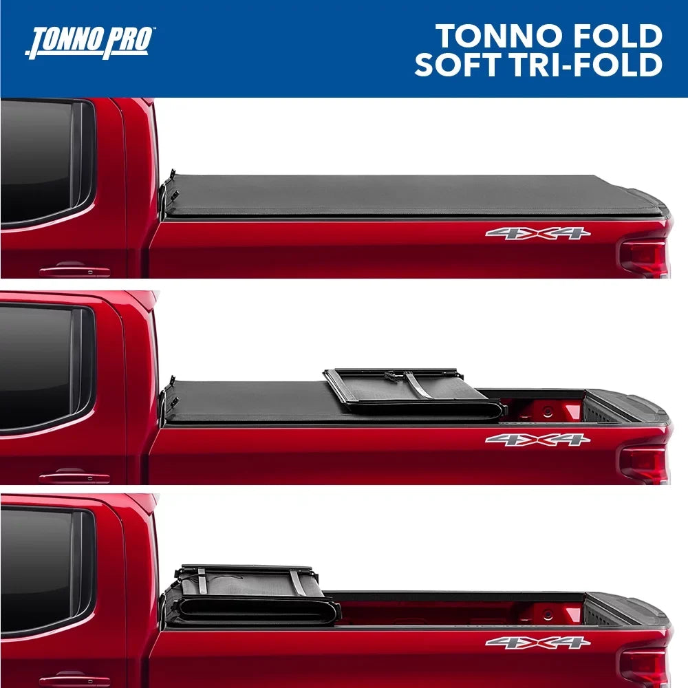 Tonno Pro Tonno Fold, Soft Folding Truck Bed Tonneau Cover | 42-600 | Fits 2006 - 2015 Honda Ridgeline 5' Bed (60")