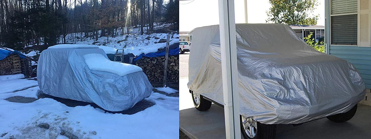 Weatherproof SUV Cover Compatible With 2016 Volvo XC60 - Outdoor & Indoor - Protect From Rain Liquid Snow, Sun - Tough - Fleece Lining - Includes Anti-Theft Cable Lock, Storage Bag & Wind Straps