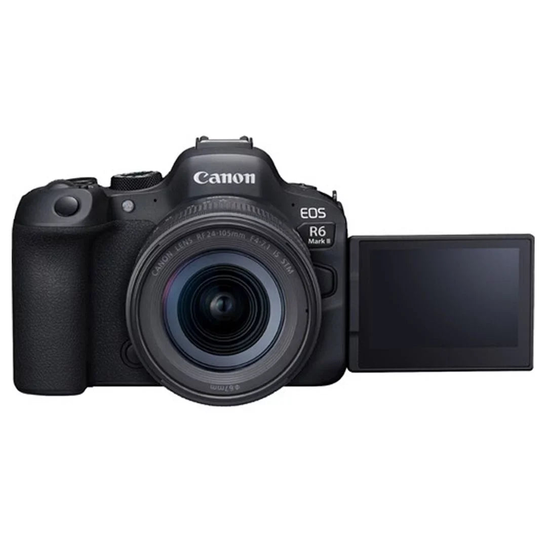EOS R6 Mark II Mirrorless Camera with RF 24-105mm Lens + SanDisk 128GB Memory Card + Case + LED Flash + ZeeTech Accessory Bundle