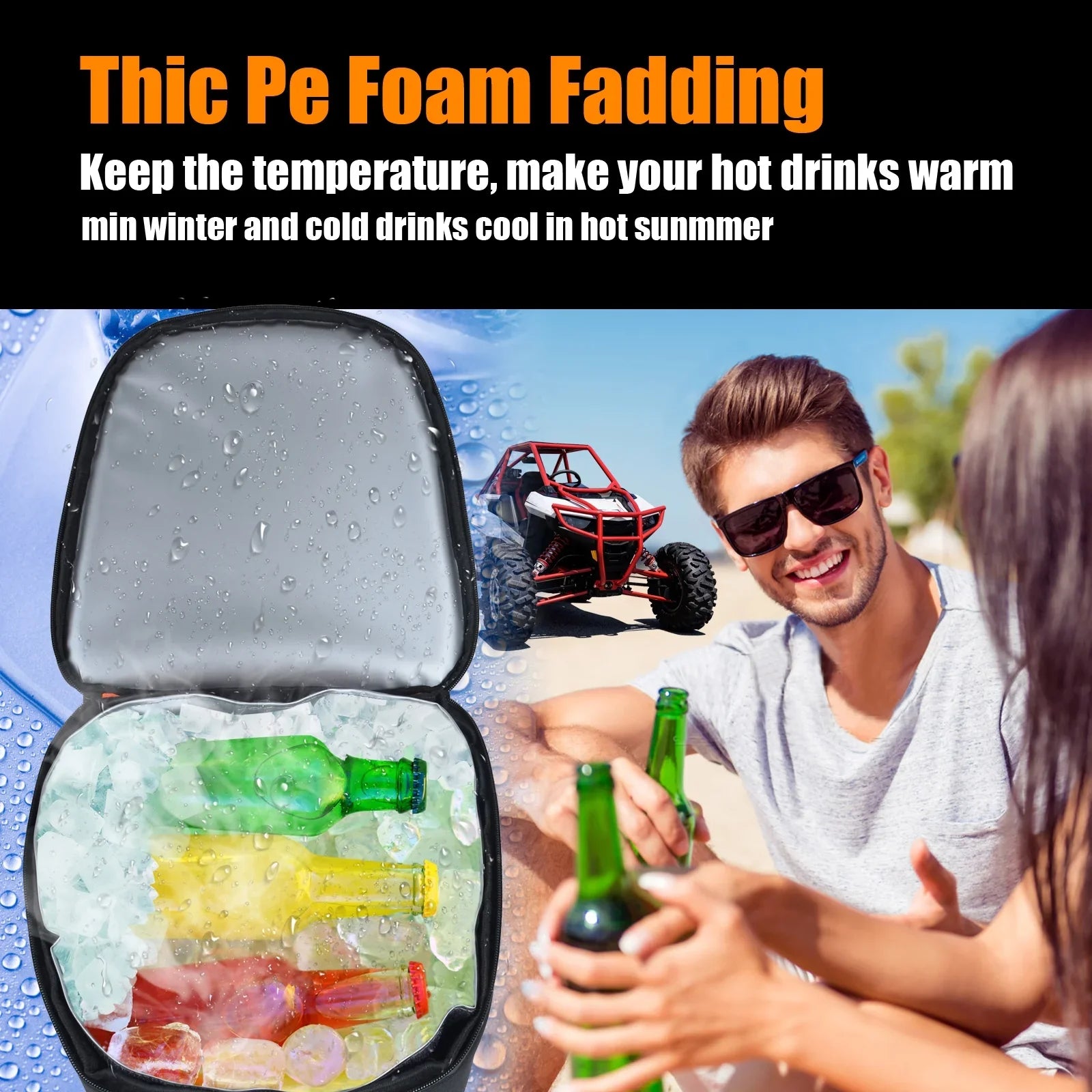 RZR RS1 Storage Organizers UTV Accessories Underhood Storage Bag Cooler Fluid Tool Bag Fit for Polaris RZR RS1 2018+