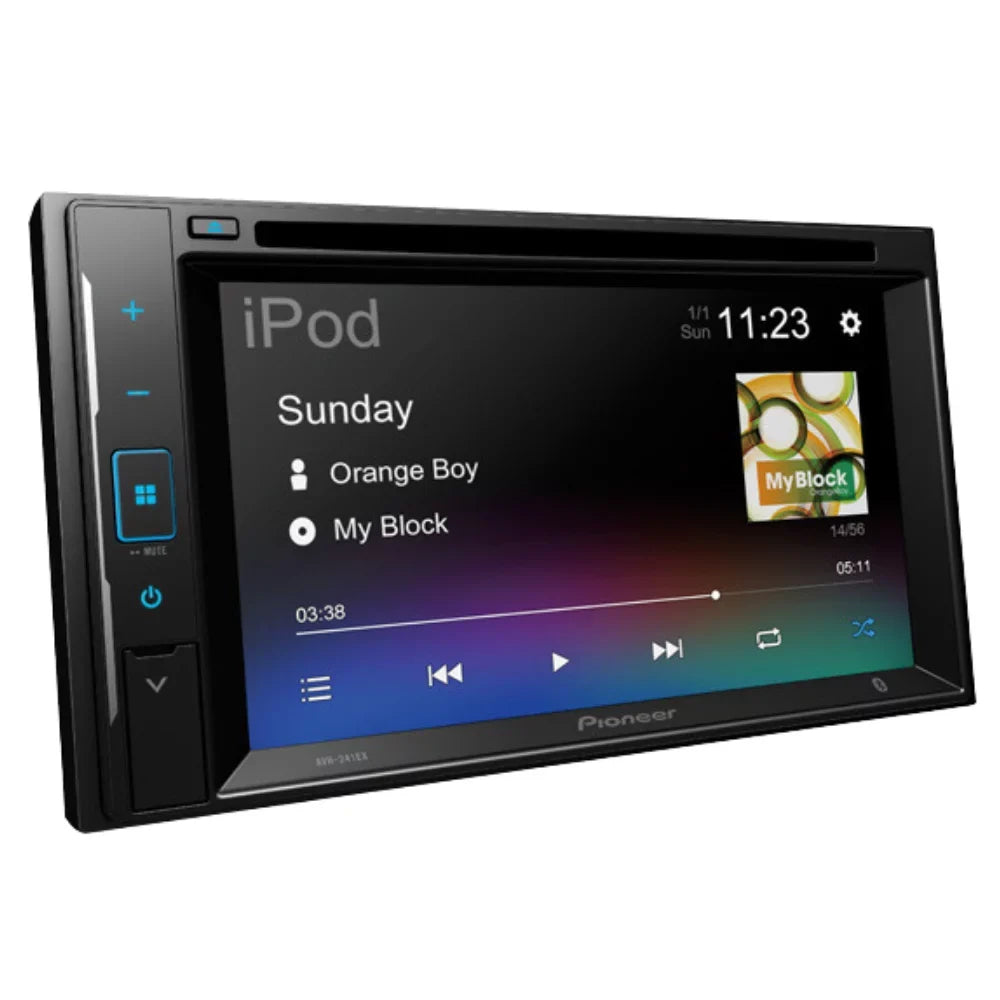 KIT2416 Bundle with Pioneer Multimedia DVD Car Stereo and Installation Kit - for 2001-2005 Pontiac Grand AM / Bluetooth Display Backup Camera, Double Din Mounting Dash Kit