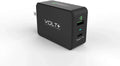 Professional 33W QC 3.0 Compatible with Xperia XA/P/Z5/Z3/Z3v/Z2/E5 Quick Adaptive Fast Charge 3.0 with Folding Blade Plus Both MicroUSB/Type-C Cables [Black/UL Certified]