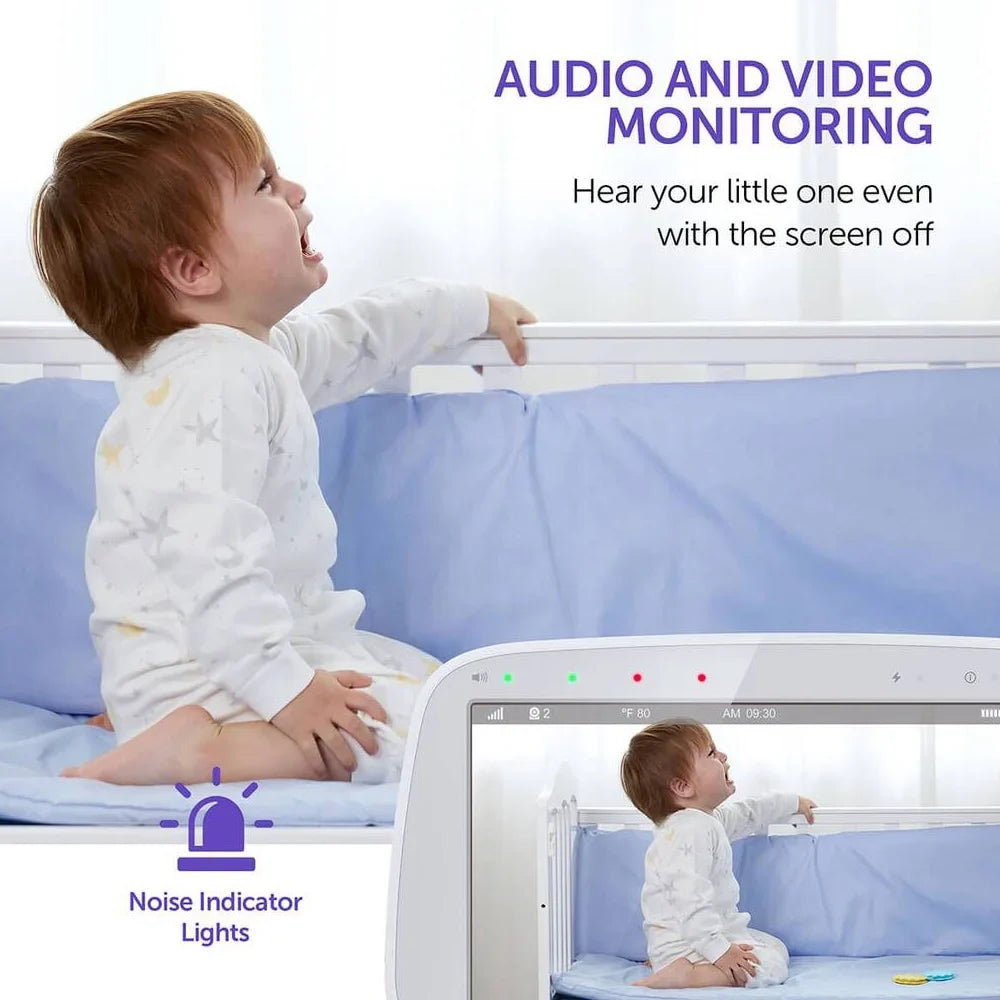 VAVA Video Baby Monitor with 5" 720P Handheld Display and 2-Way Audio, White