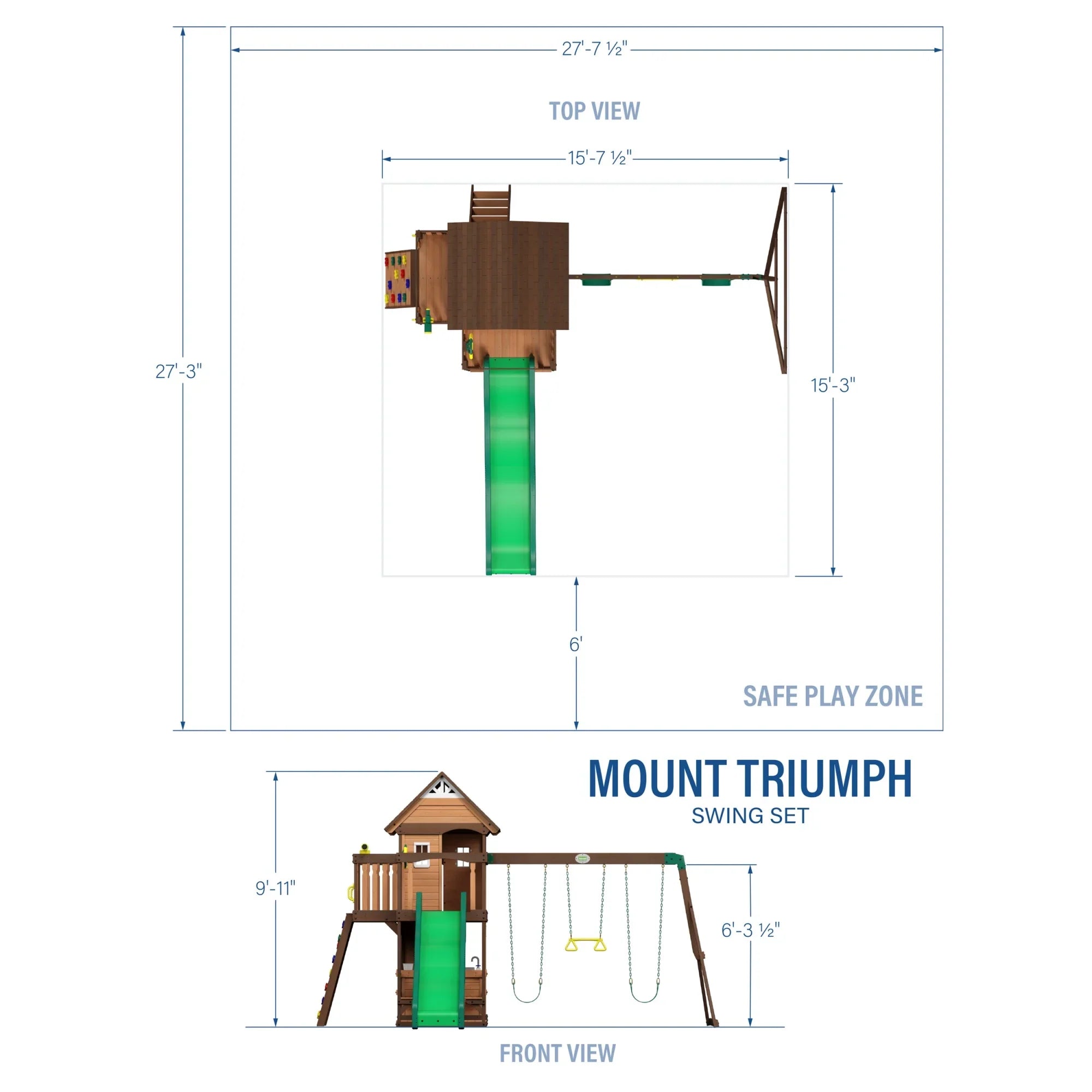 Backyard Discovery Mount Triumph Swing Set