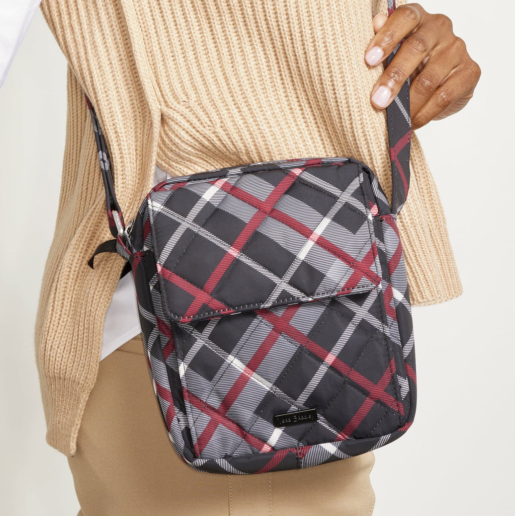 Vera Bradley Women's Efficiency Twill Small Crossbody Bag Navy Garden