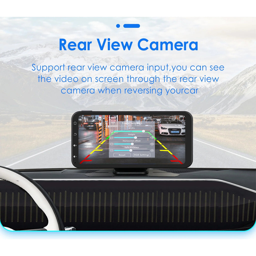 Hizpo GPS Navigation Bluetooth 6.25 Inch Display 360° Adjustable FM Car Radio Stereo Head Unit Receiver With Carplay Android Auto And Backup Camera