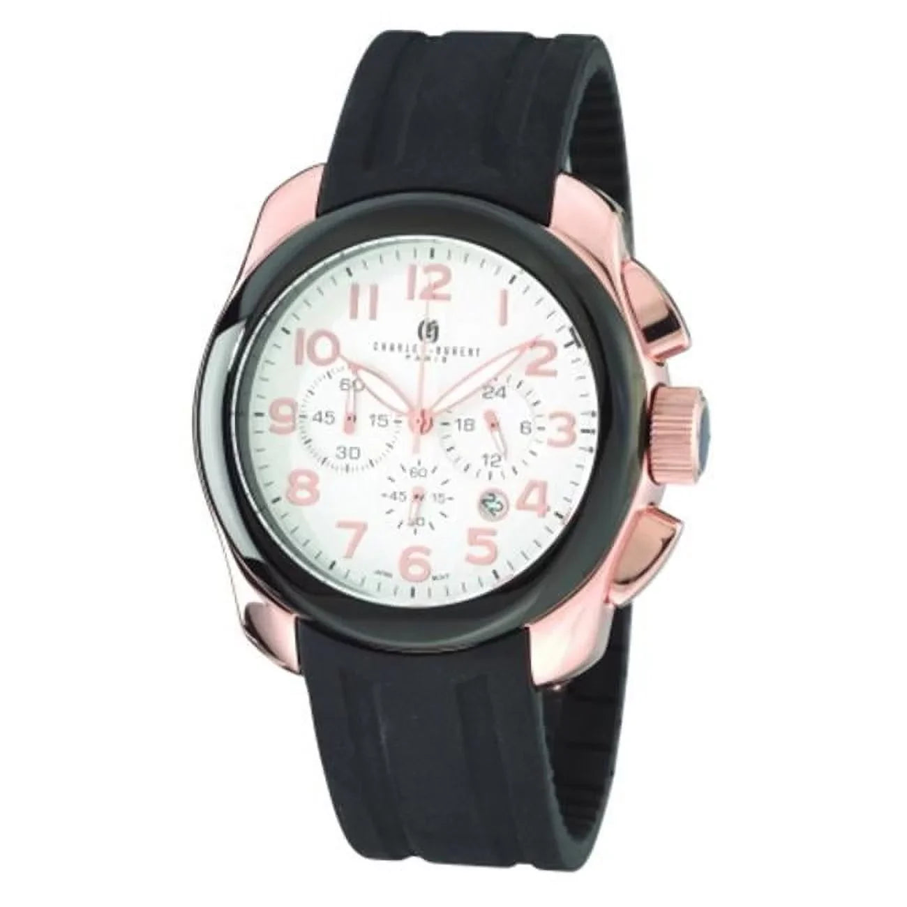 Charles-Hubert Paris Men's Rose IP-plated Stainless Chrono Watch XWA2637