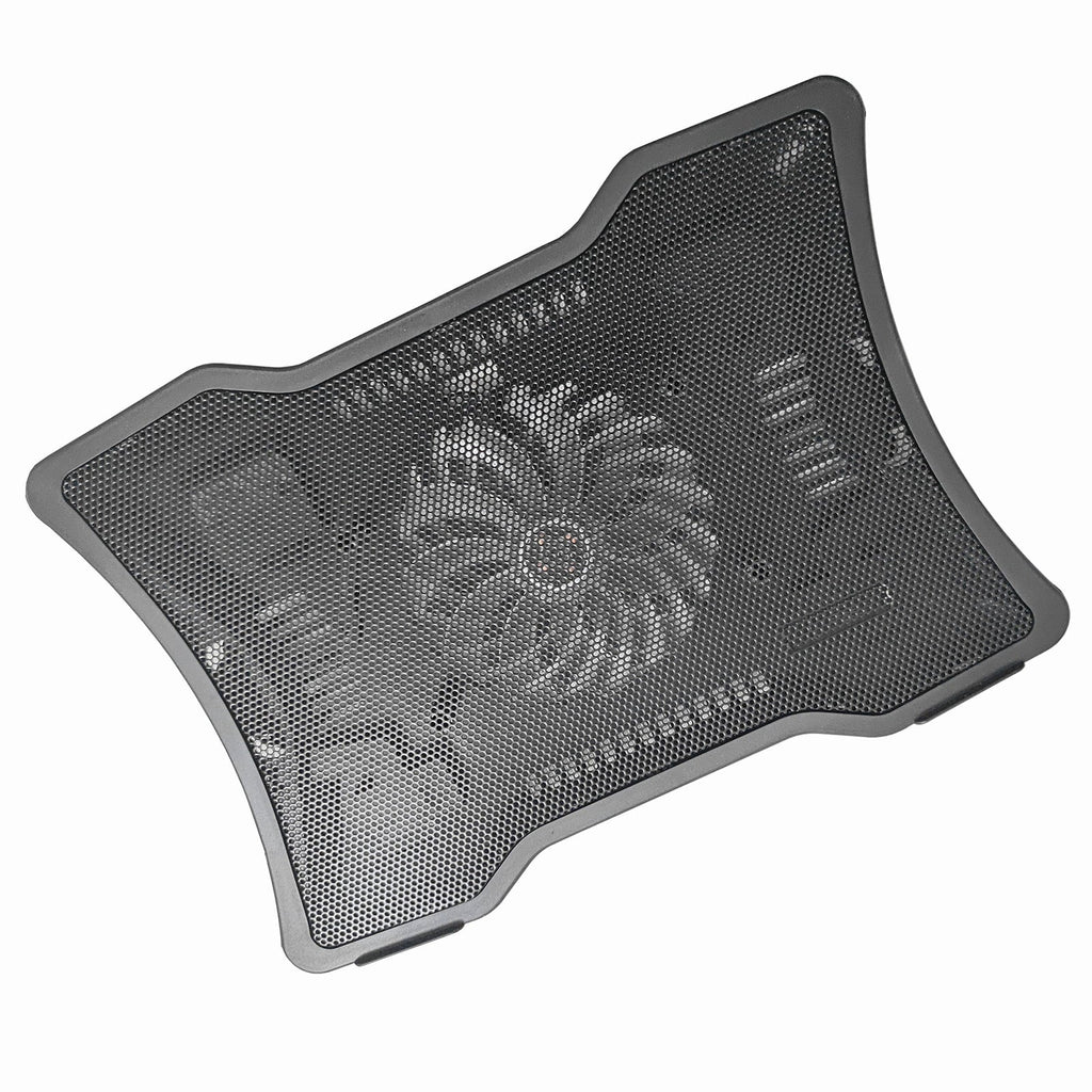 Carevas Portable Notebook Cooler Mobile pc Cooling Base Single Fan Design Low Noise Two USB Ports Support Portable computer Below 14 inch