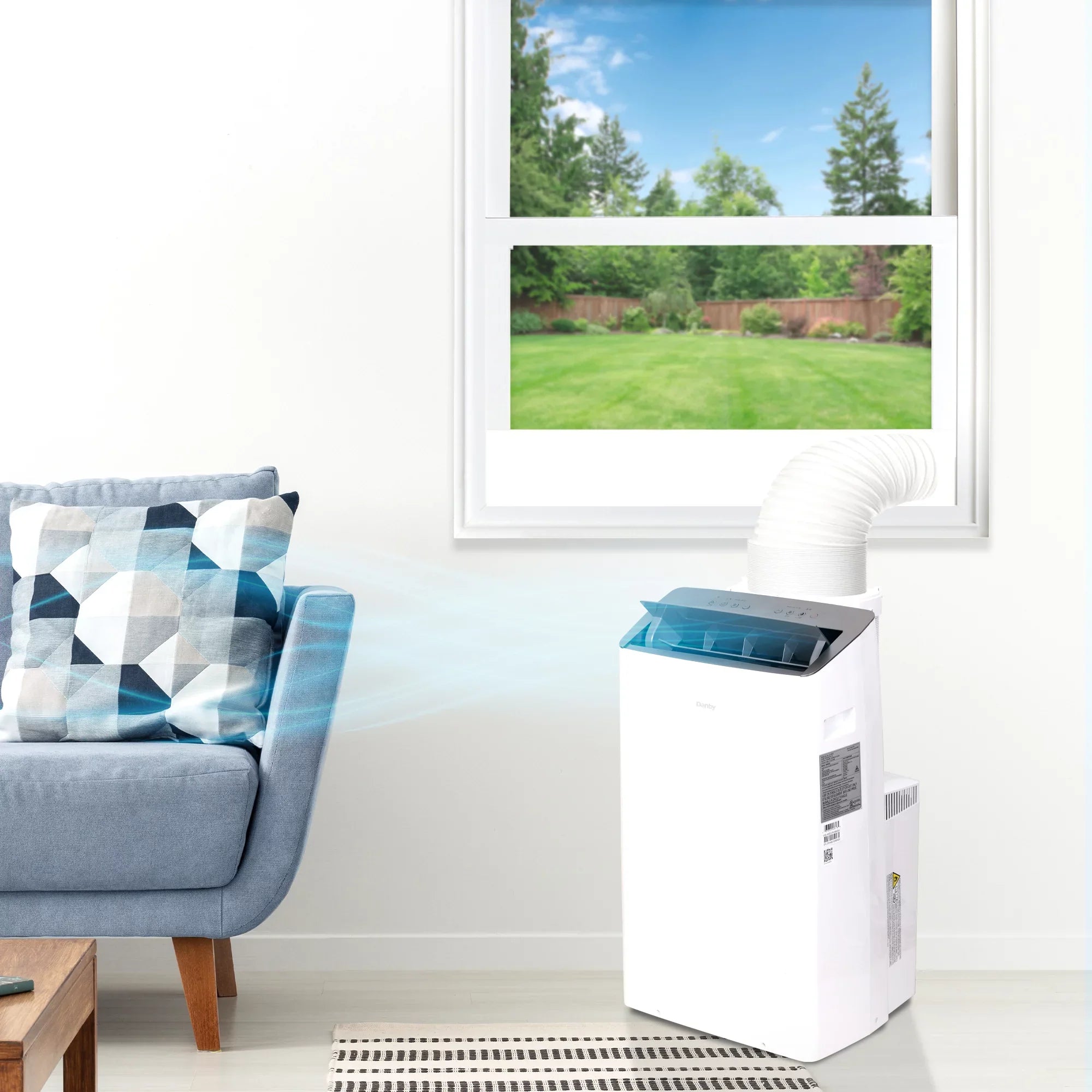 Restored Danby DPA100B9IWDBRF 10000 BTU (12000 ASHRAE) 500 sq.ft Portable AC in White (Refurbished)