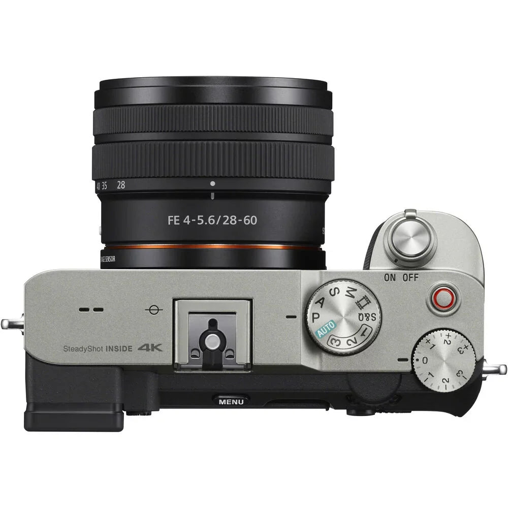 a7C Mirrorless Camera (Silver) with 28-60mm Lens+24mm f/2.8 G Lens +Flash- Kit