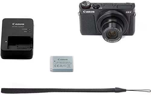 Powershot G9 X Mark II Point & Shoot Digital Camera Bundle w/Tripod Hand Grip, 64GB SD Memory, Case and More (Black)