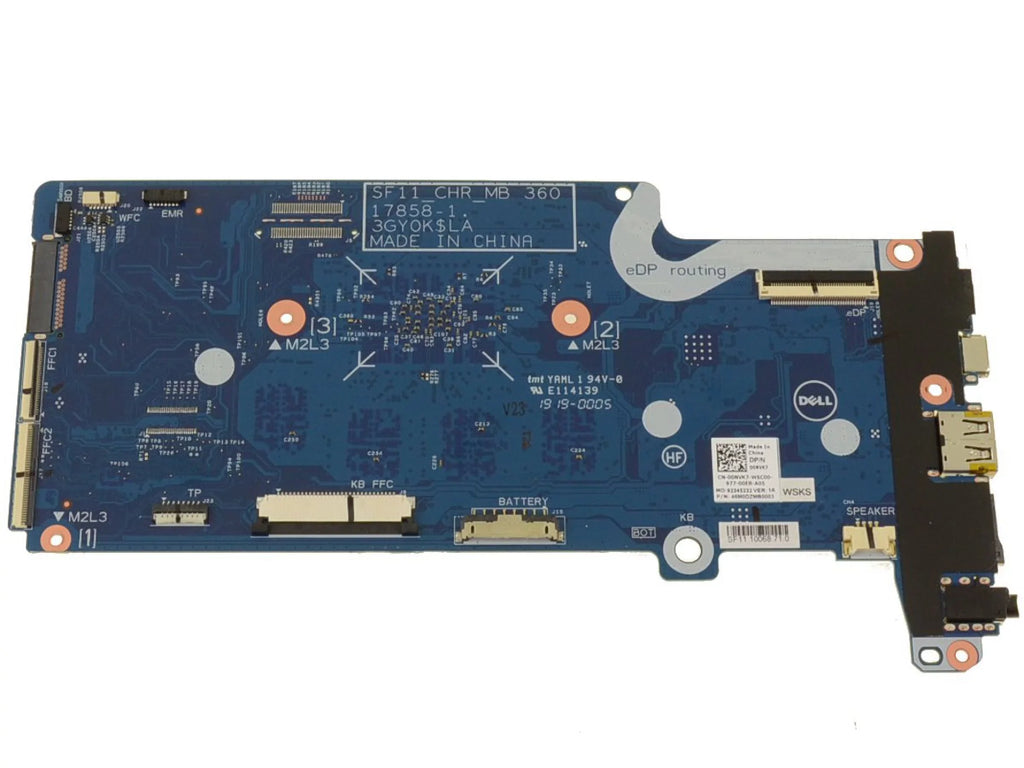 OEM Chromebook 11 5190 2-in-1 Motherboard Celeron N3350 1.1GHz 0NVK7 - New
