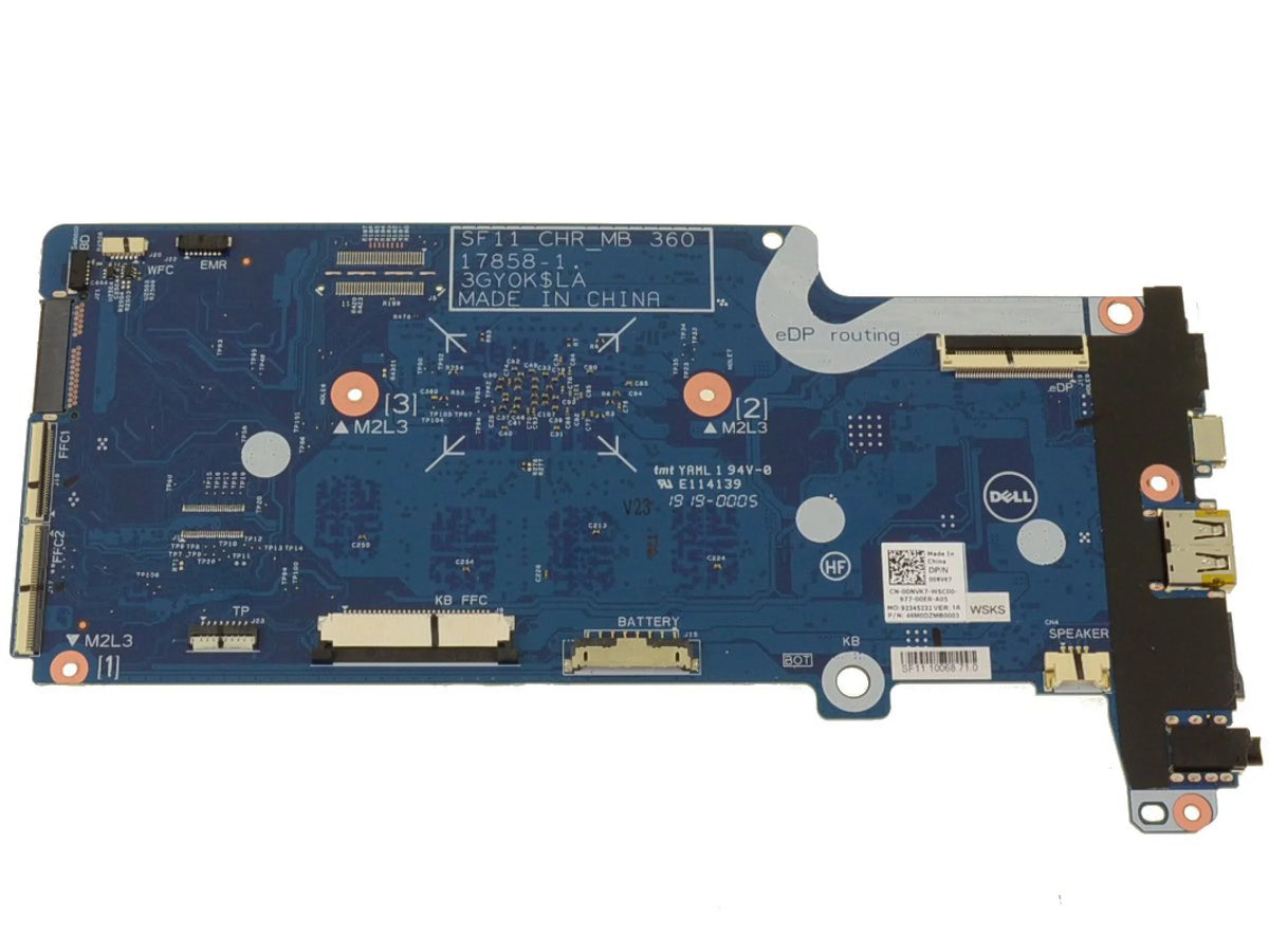 OEM Chromebook 11 5190 2-in-1 Motherboard Celeron N3350 1.1GHz 0NVK7 - New