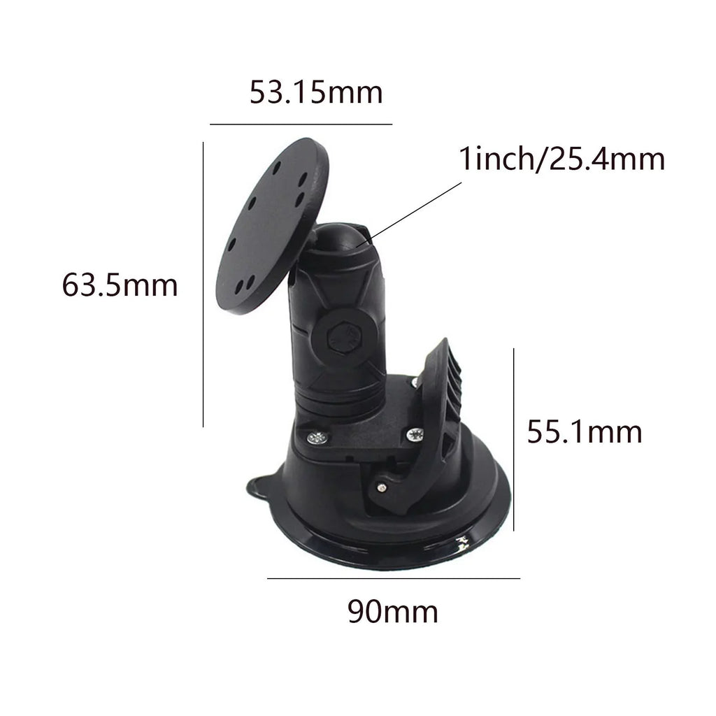 Fish Bracket Kayak Fish Holder 1inch Ball Boat Replacement Deck Mounted Universal Mounting Plate for Depth