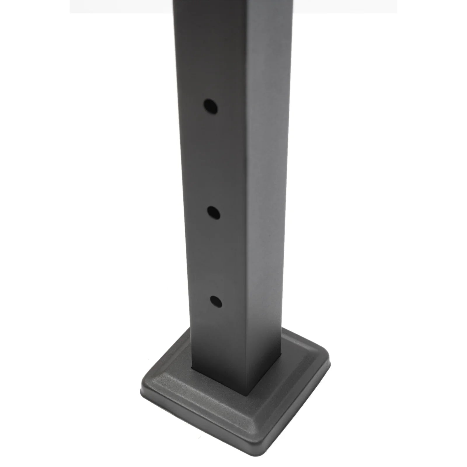 Stainless Steel Cable Railing Post Square Fence Post Level Two Sides Pre-Drilled for Wood Concrete Level Deck Cable Railing System 36''x2''x2''