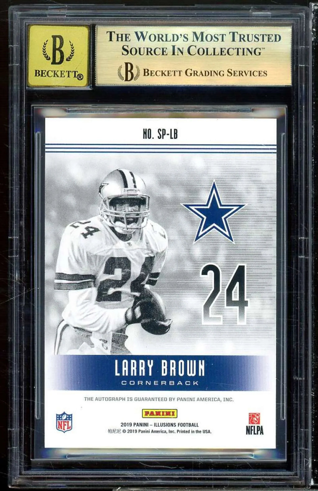 Larry Brown 2019 Panini Illusions Superlatives Autographs (pop 1) #37 BGS 9.5
