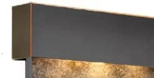 Adagio OFS1504 Olympus Falls-Square-Blackened Brass Natural Slate Wall Fountain
