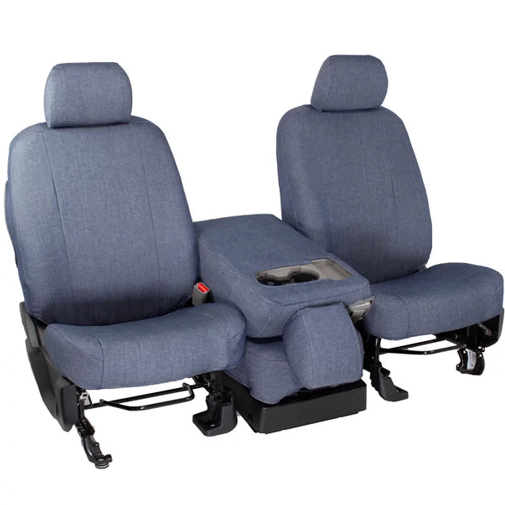 CalTrend Center Smart Denim Seat Covers for 2016-2019 Kia Sorento - KA122-04DN Blue Insert and Trim