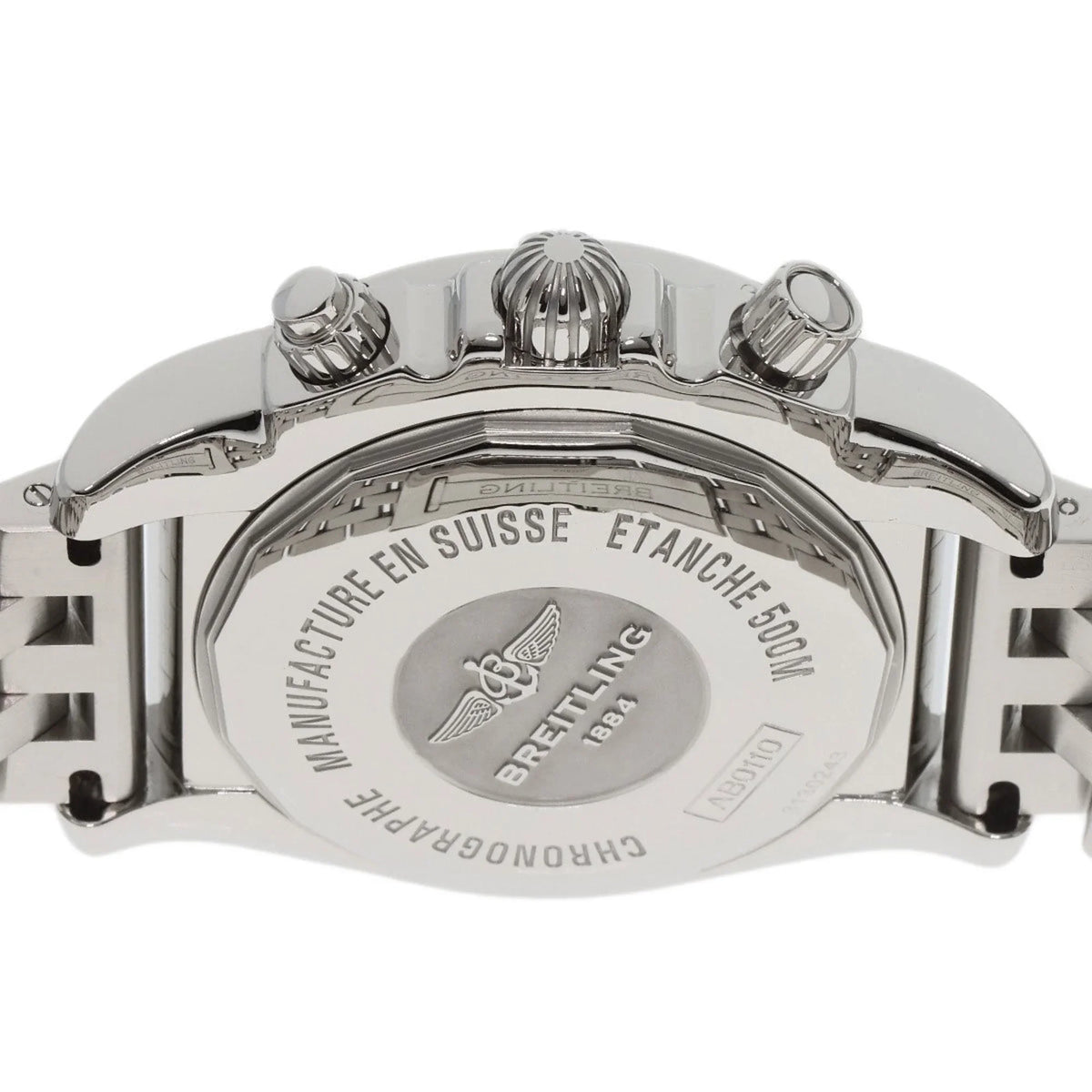 Pre-Owned Breitling AB0110 Chronomat 44 Watch Stainless Steel/SS Men's BREITLING (Good)