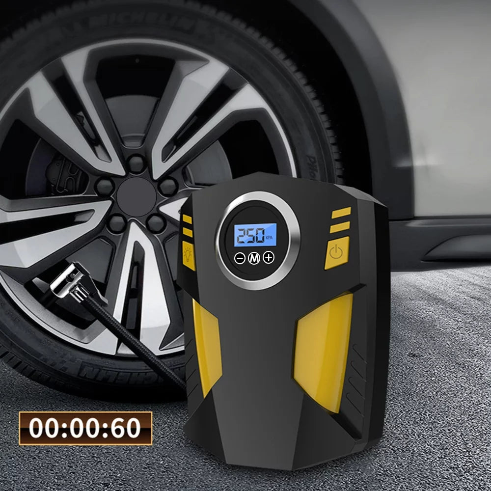 Shinysix Digital Tire Inflator Air Pump 12V DC Portable Compressor Pump for Car, Ballon, and Other Inflatables