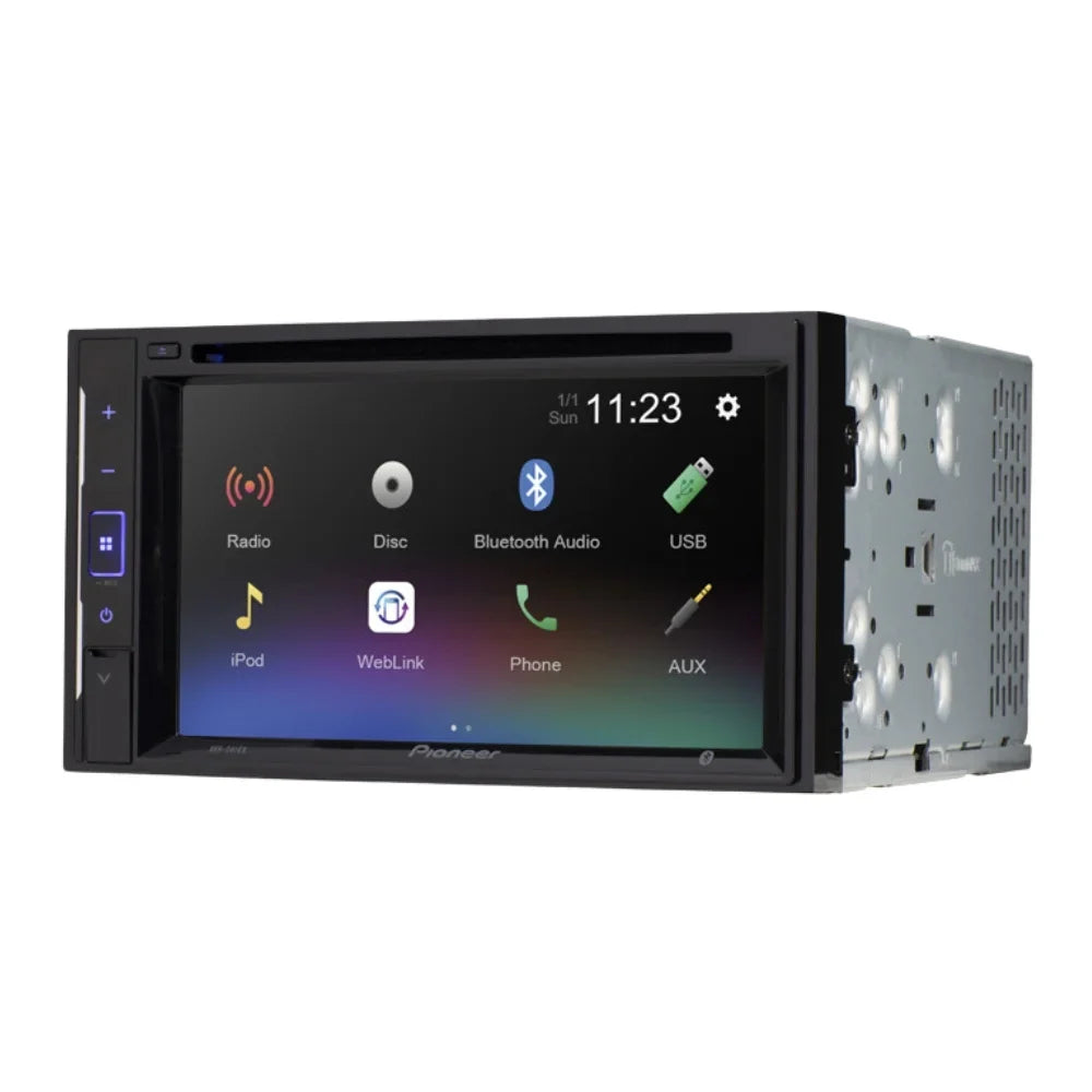 KIT2416 Bundle with Pioneer Multimedia DVD Car Stereo and Installation Kit - for 2001-2005 Pontiac Grand AM / Bluetooth Display Backup Camera, Double Din Mounting Dash Kit
