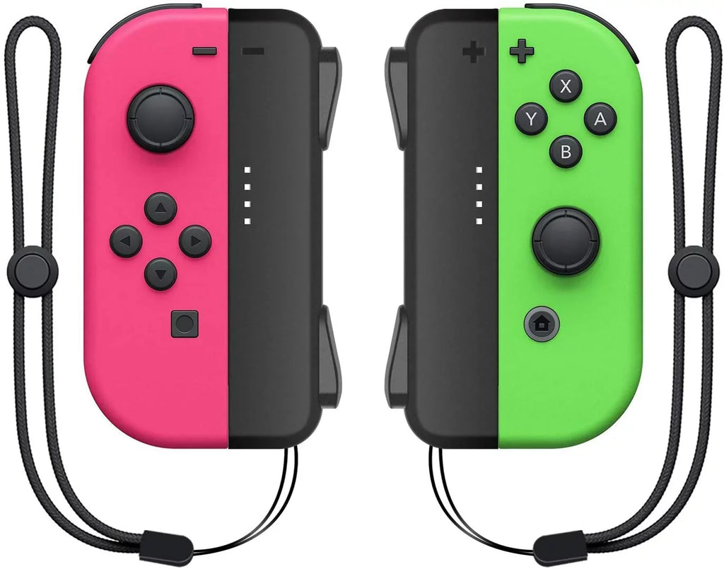 Game Handle Connector for Nintendo Switch Joy-Con, 5-in-1 Gamepad Handle with Wrist Strap for NS Switch Grip