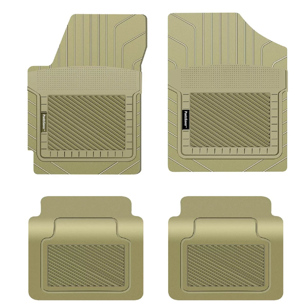 PantsSaver Floor Mats Custom Fit Car Mats for Genesis G70 2018-2023 All Weather Protection (Beige)