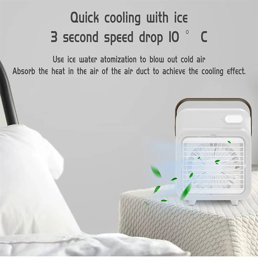 YHAIOGS Personal Air Cooler Evaporative Ultra Portable 3 Speed Ventilation Fluid Tank office Home Kitchen Camping
