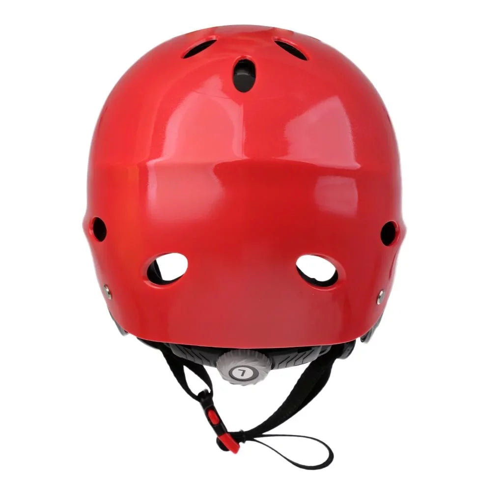 Helmet Head Impact Hard Cap for Wakeboard Kayak Canoe Surfing Liquid Sports Tow Sports - Red