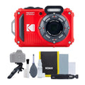 Kodak Pixpro WPZ2 Fluid Shockproof 16MP 4x 2.7-Inch LCD Camera (Red) Bundle