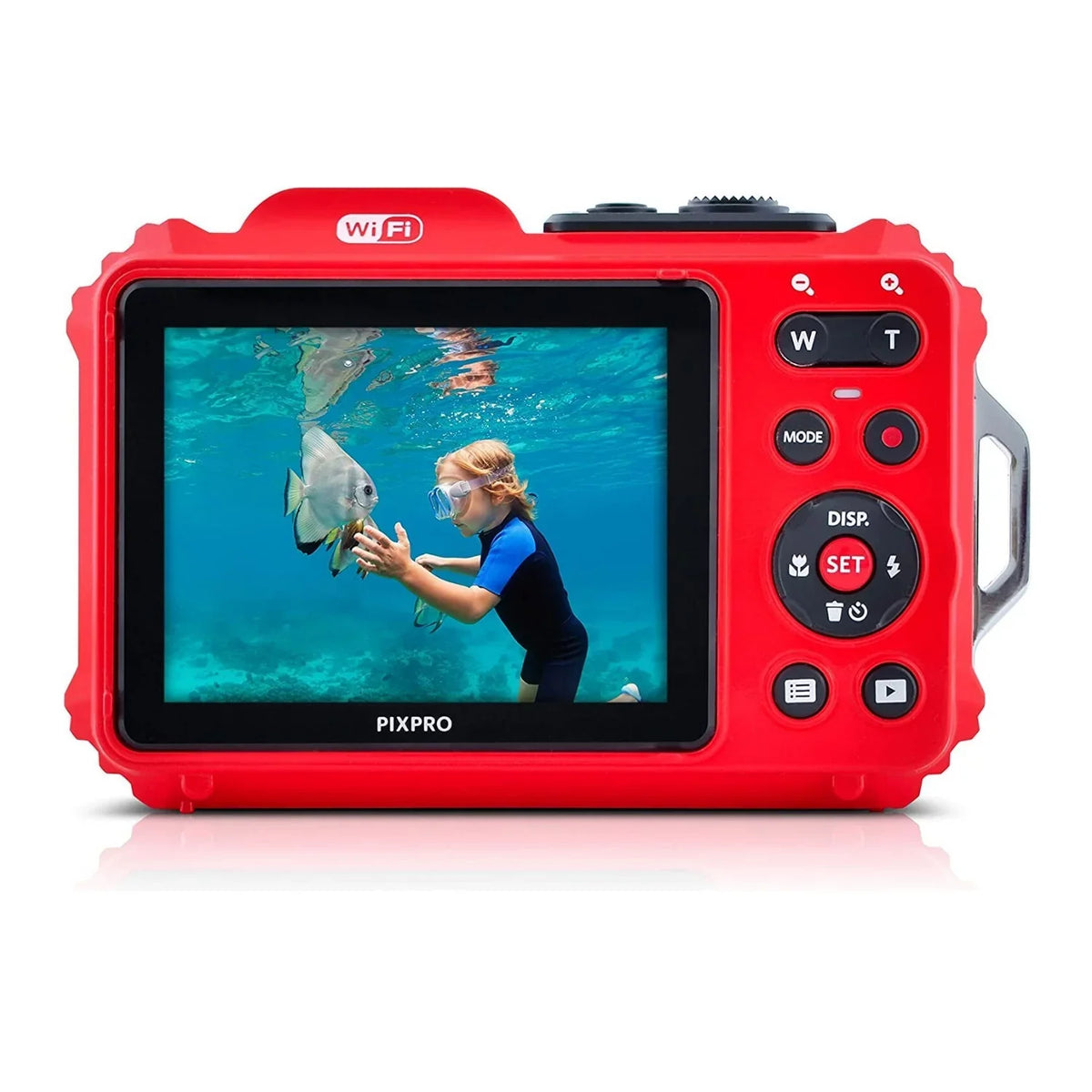Kodak Pixpro WPZ2 Fluid Shockproof 16MP 4x 2.7-Inch LCD Camera (Red) Bundle
