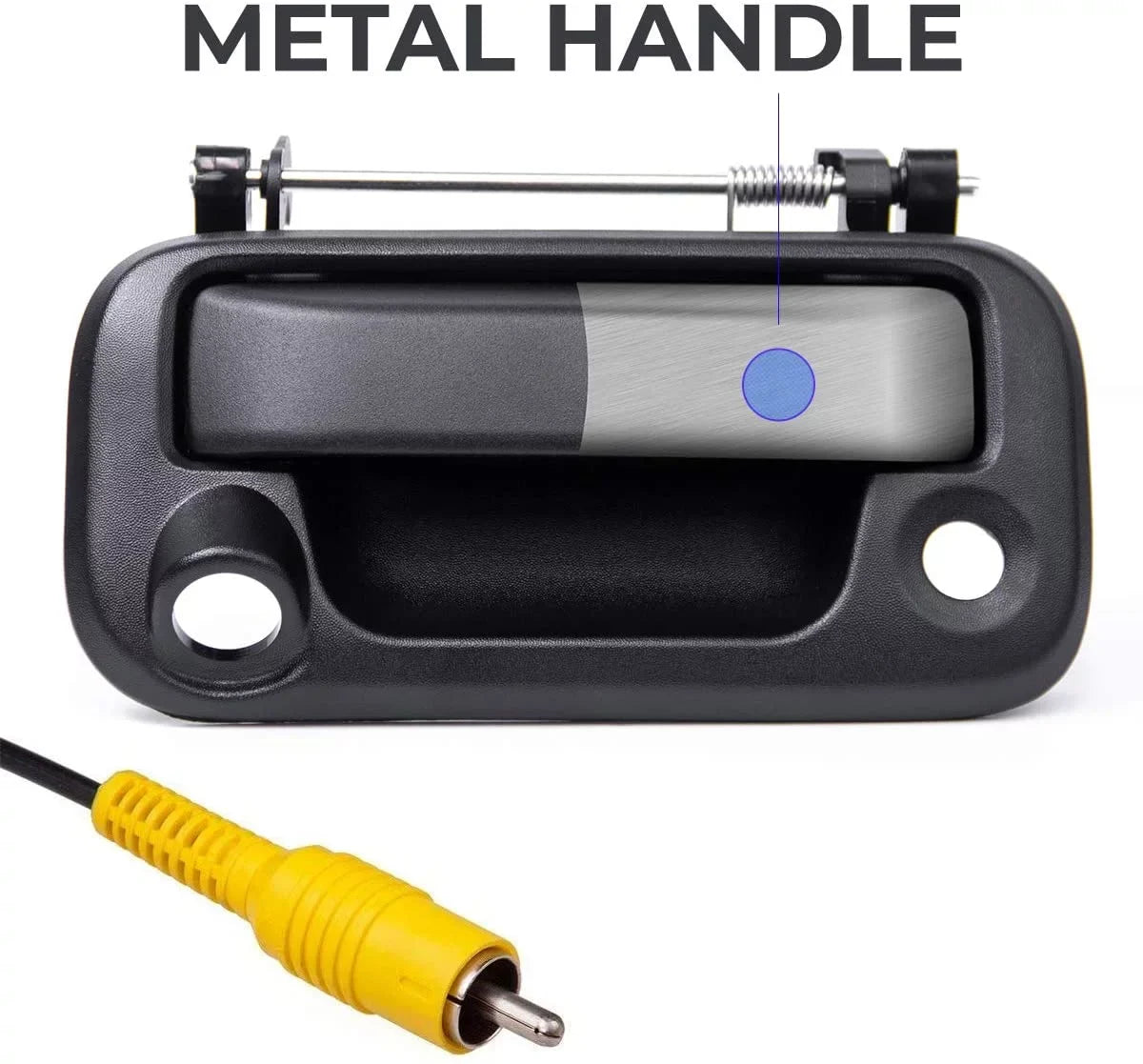 Master Tailgaters Black Metal Tailgate Handle with Backup Camera for Ford F150-F550 (05-16)