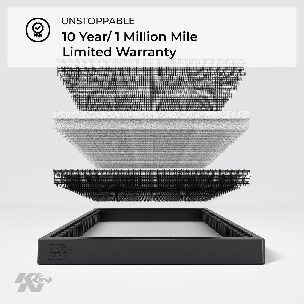 K&N Cabin Air Filter: Washable and Reusable: Designed For Select 2005-2014 Ford Mustang Vehicle Models, VF2020