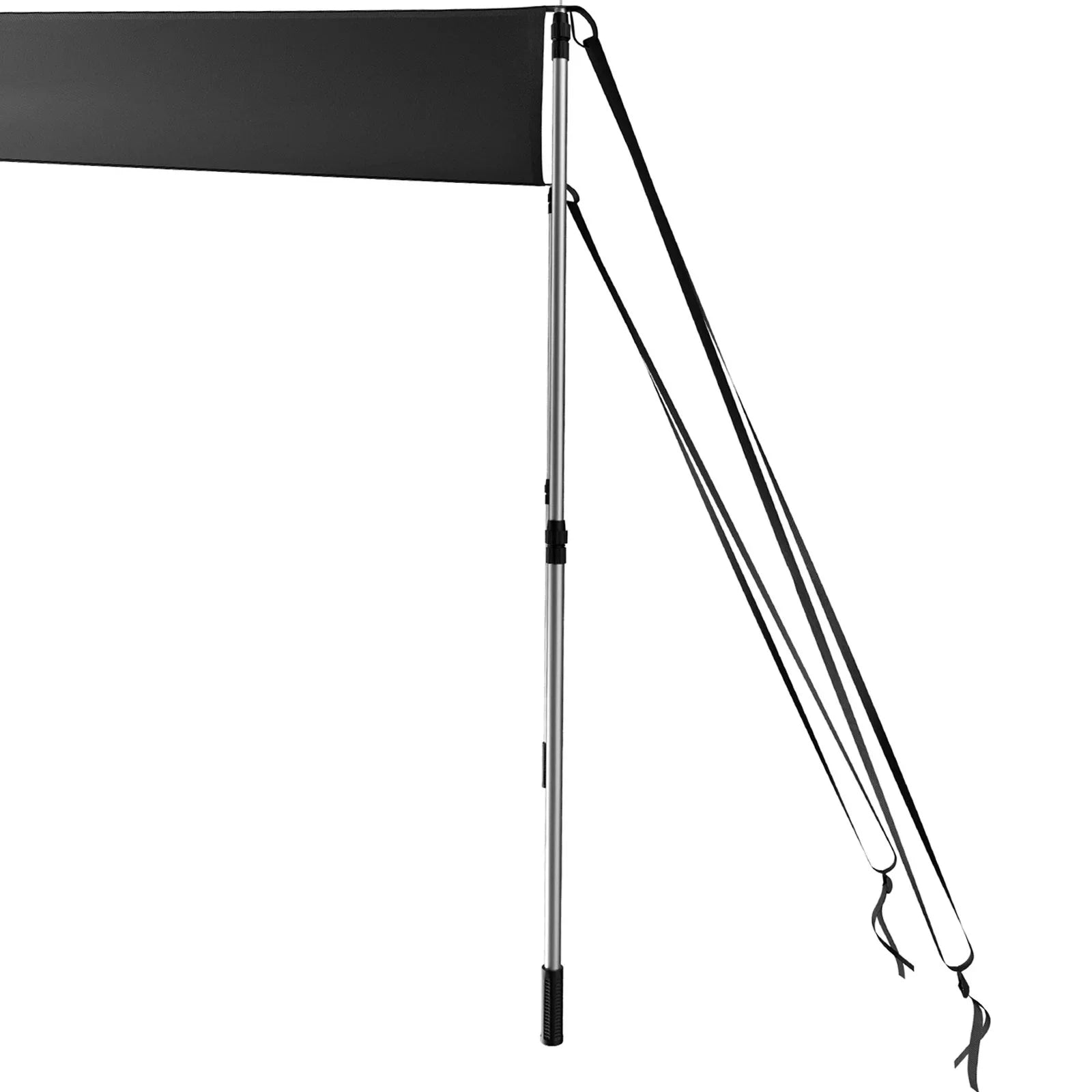 VEVOR 5'x5' UV-Proof T-Top Sun Shade Kit - 600D Polyester with Rustproof Telescopic Steel Poles, Liquid Easy Assembly for T-Tops & Bimini Tops