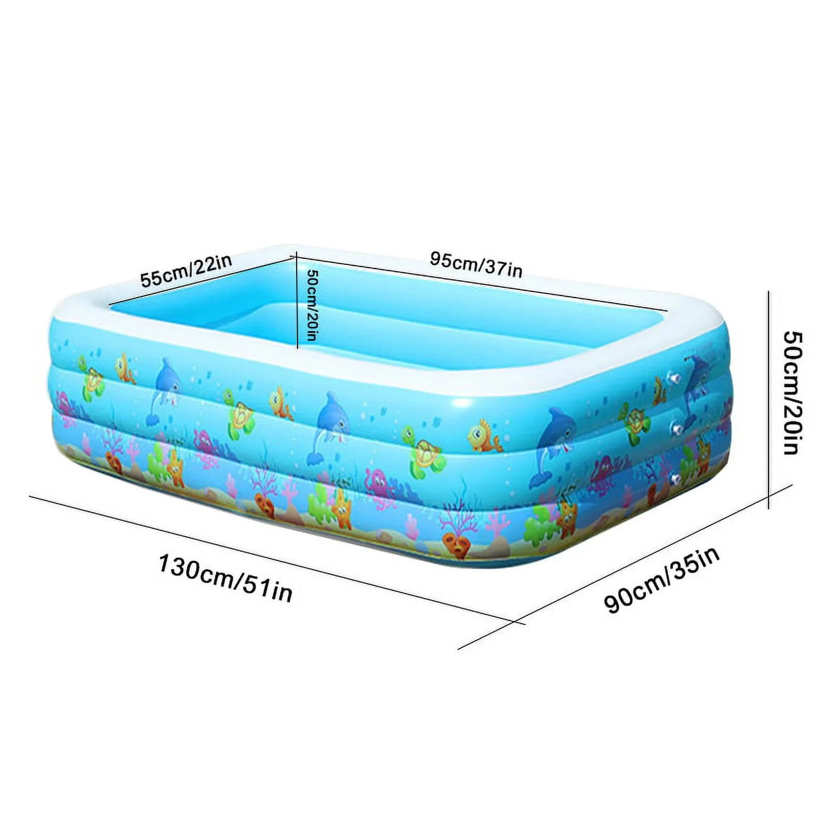 Portable Swimming Pool Inflatable Swimming Pool Basin Kid Bathtub