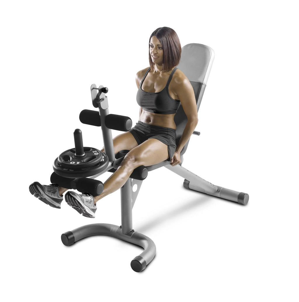 Weider XRS 20 Adjustable Olympic Bench with Removable Preacher Pad, 610 Lb. Weight Limit
