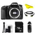 EOS 80D DSLR Camera (Body Only) with SD Card + Buzz-Photo Beginners Bundle