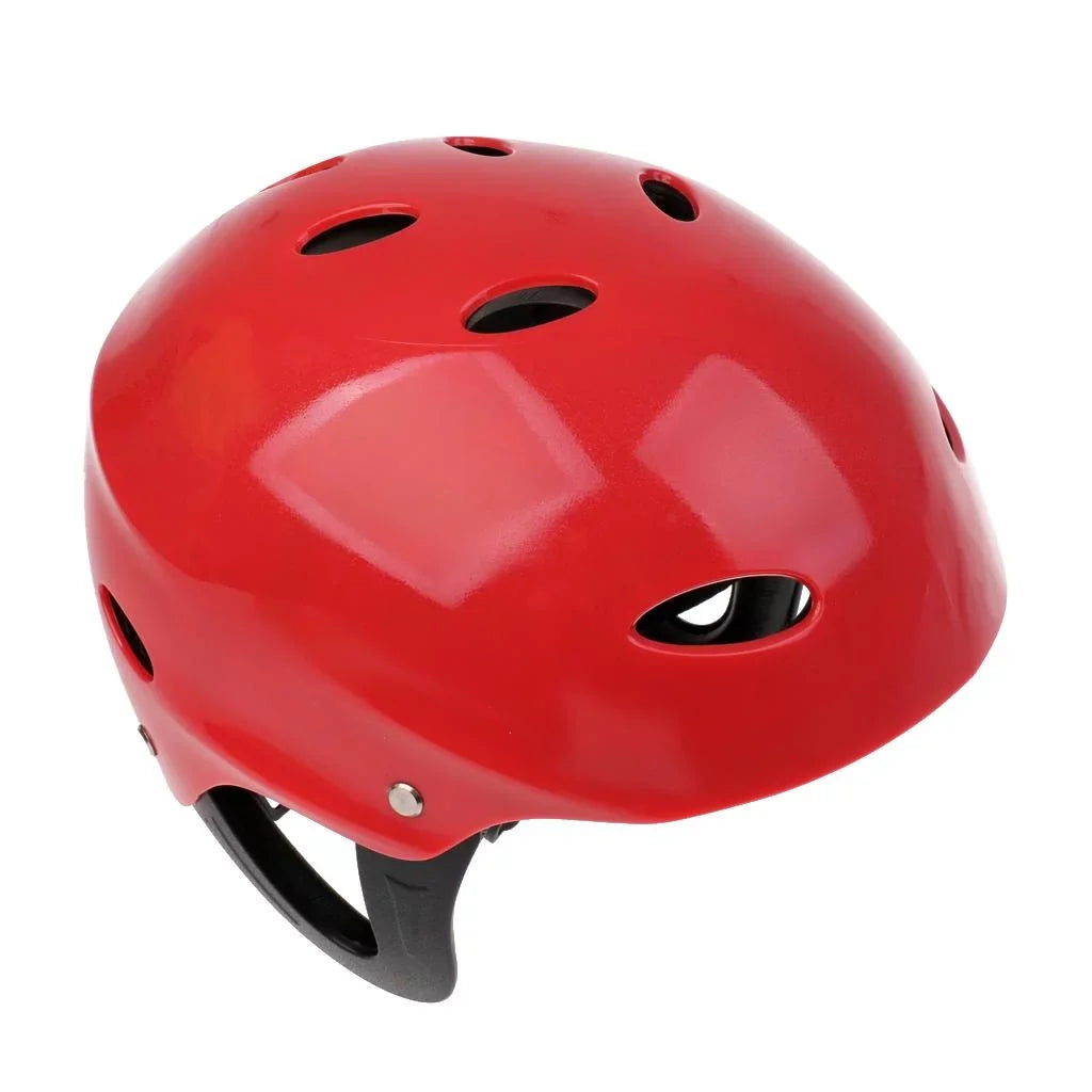 Helmet Head Impact Hard Cap for Wakeboard Kayak Canoe Surfing Liquid Sports Tow Sports - Red