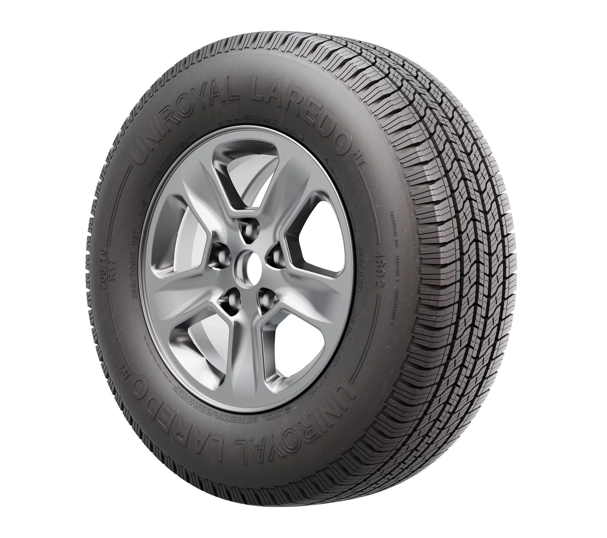 Uniroyal Laredo HT All-Season 265/60R20/XL 115H Tire Fits: 2022 Toyota Tundra SR TRD Off-Road, 2023 Toyota Tundra 1794 Edition