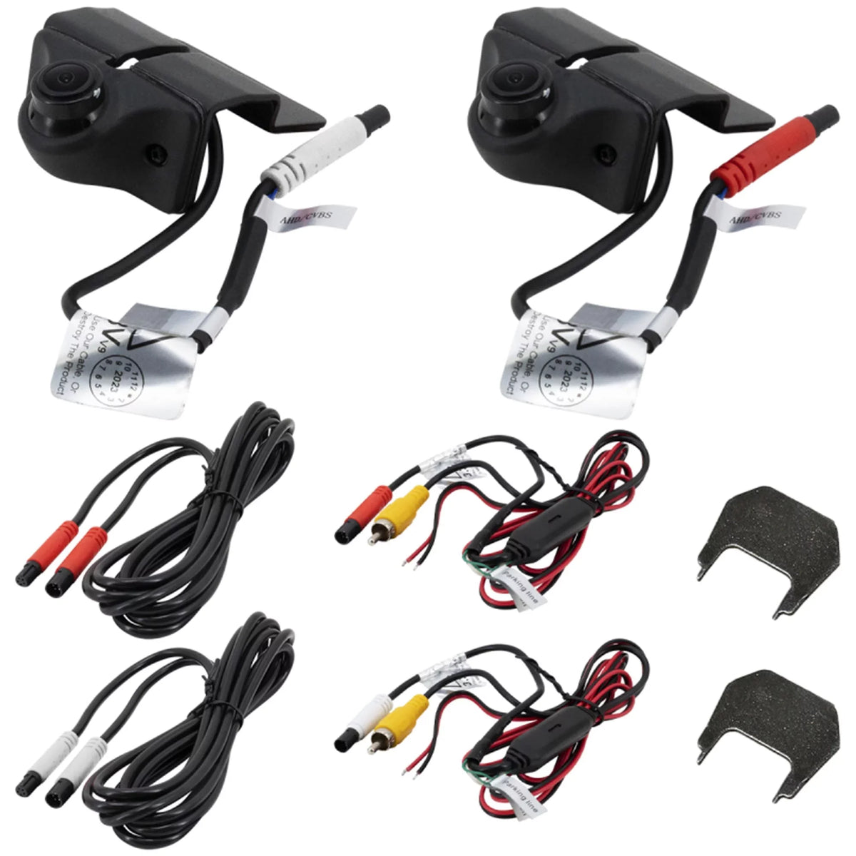 Echomaster HDBJK AHD 720P/CVBS 480P Blind Spot Camera Kit Compatible with Wrangler JK & VS41 Camera Switcher For NTSC Video Input Monitors