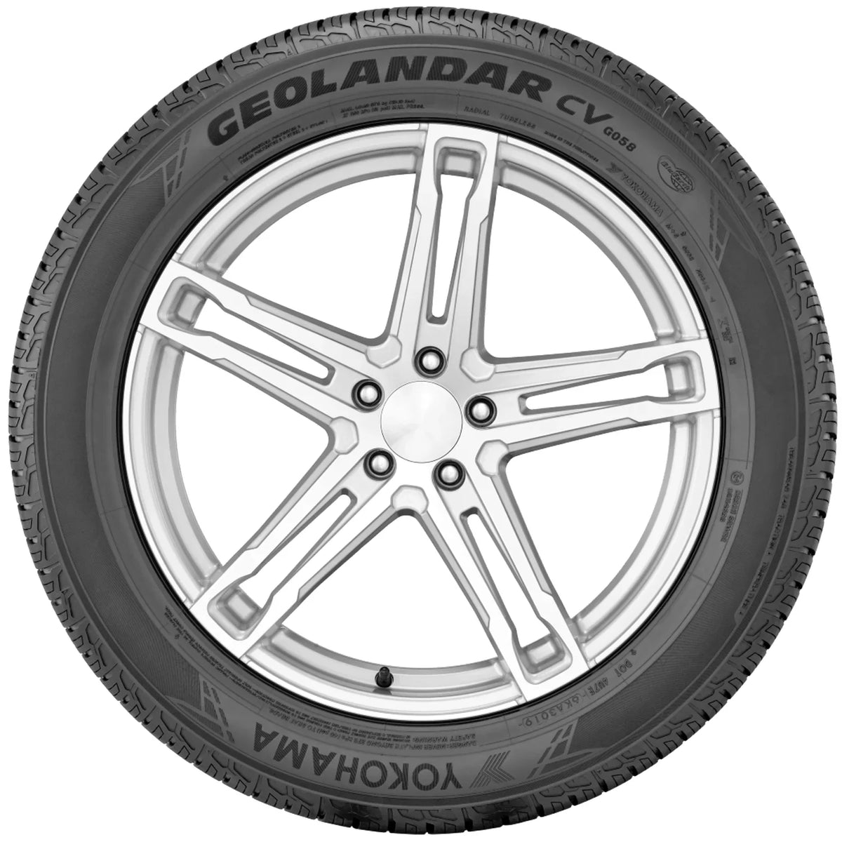 Yokohama Geolandar CV G058 225/55R17 97V BW All Season Tire