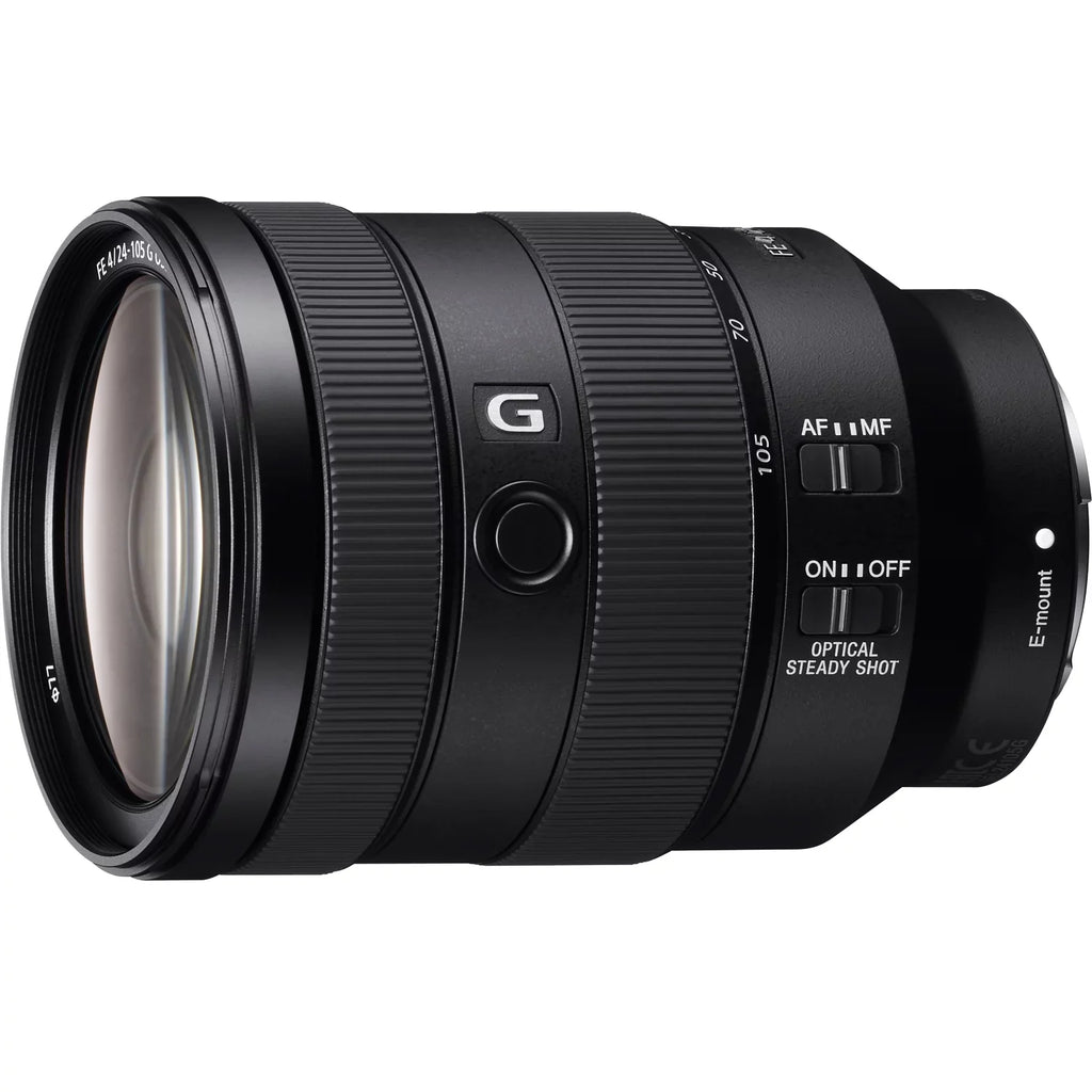a7C Mirrorless Full Frame Camera Body with FE 24-105mm F4 G OSS Zoom Lens SEL24105G Silver ILCE7C/S Bundle with Deco Gear Photography Backpack Case , Software and Accessories