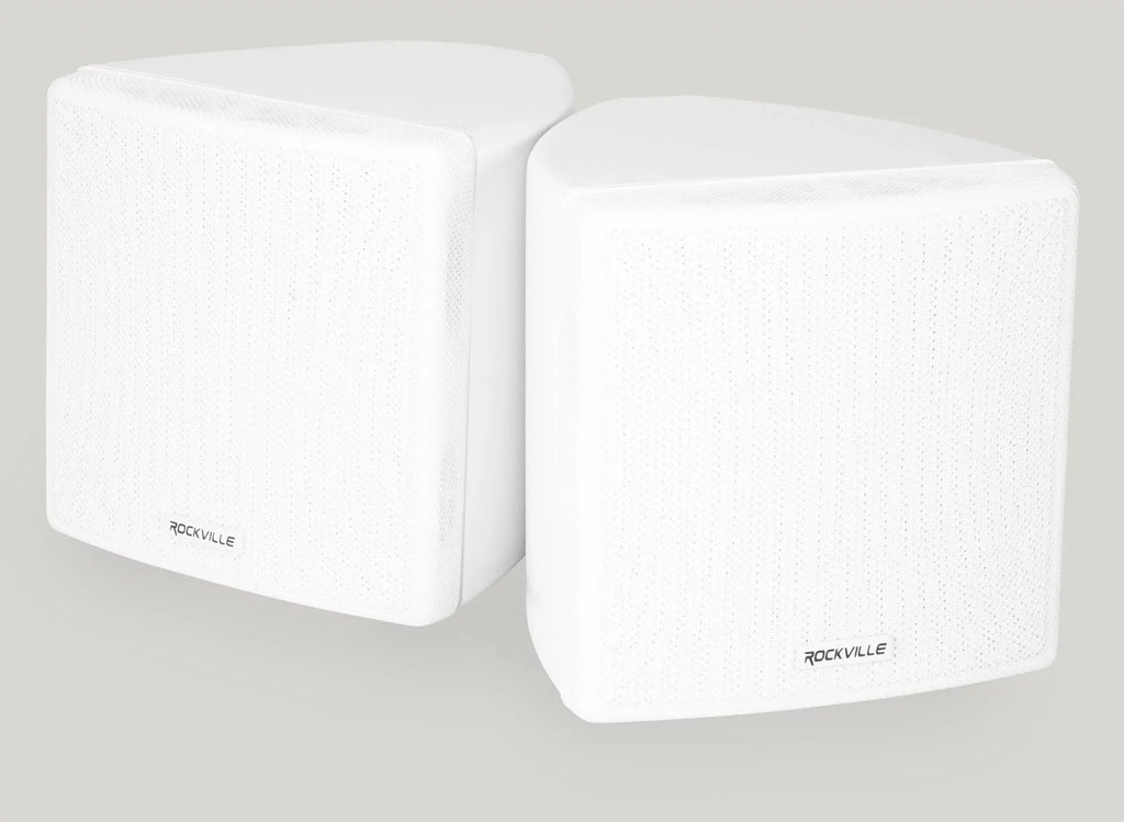 JBL Commercial Amplifier+(8) 3.5" White Cube Speakers for Restaurant/Bar/Cafe