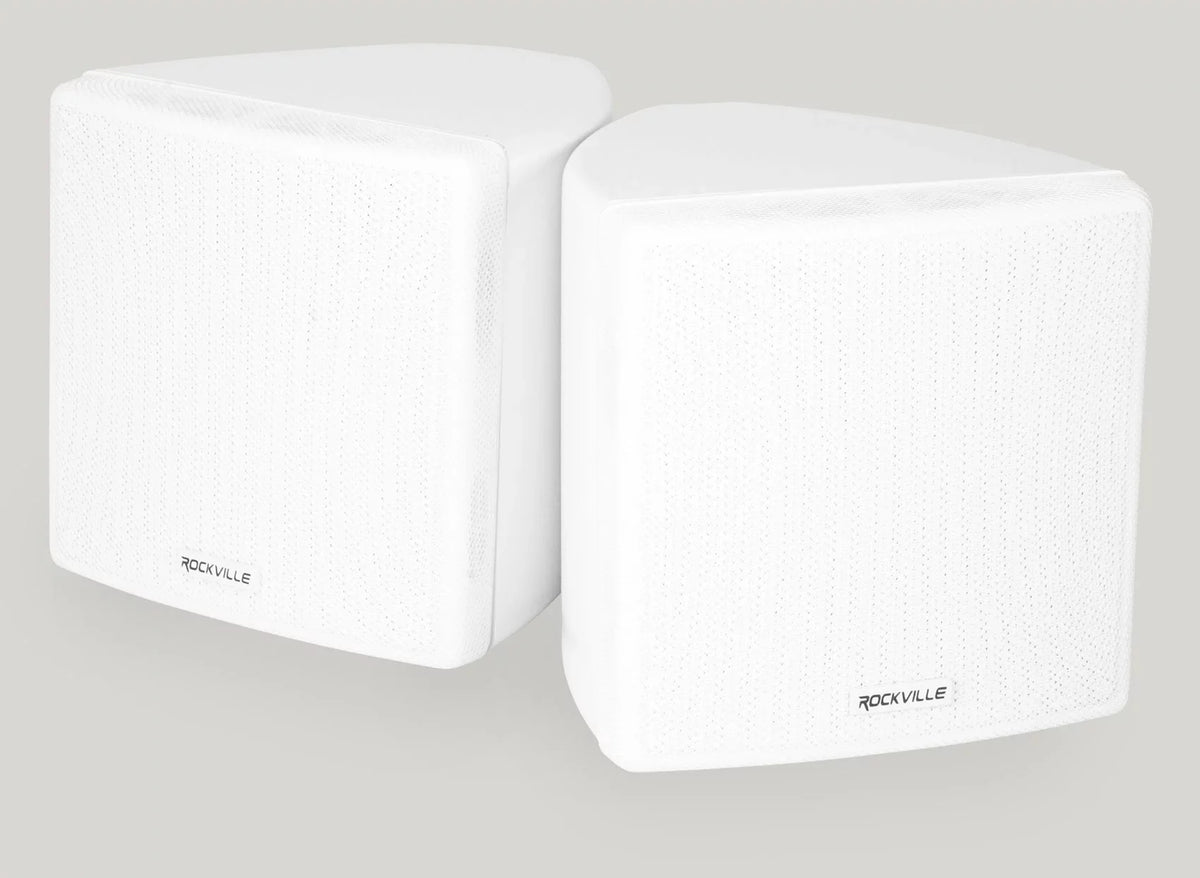 JBL Commercial Amplifier+(8) 3.5" White Cube Speakers for Restaurant/Bar/Cafe
