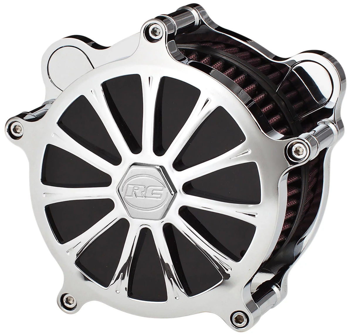 RC Components Exile Chrome Airstrike Air Cleaner (AC-09C-122C)