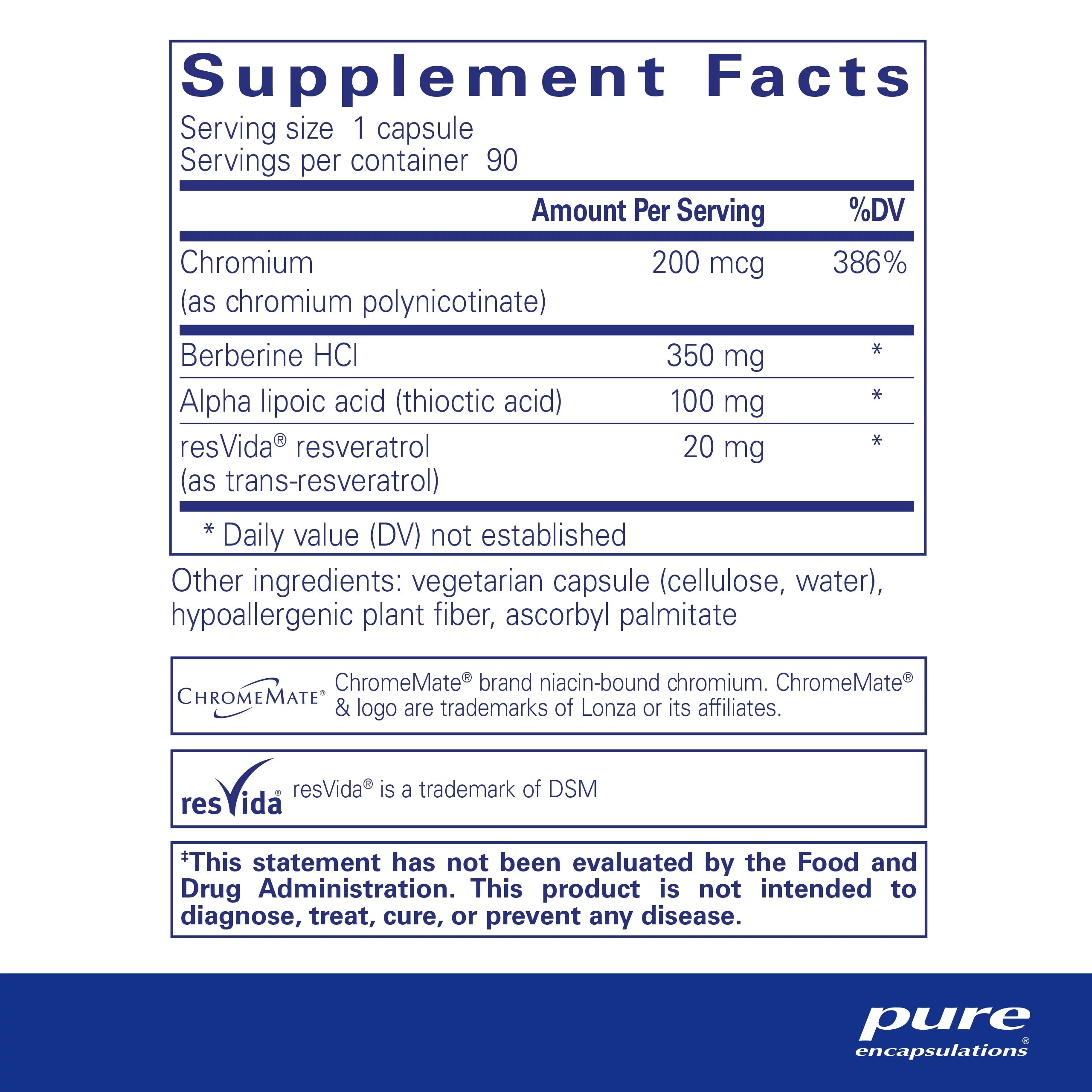 Pure Encapsulations Metabolic Xtra | Supplement to Support Insulin Receptor Function, Glucose Metabolism, and Homeostasis* | 90 Capsules
